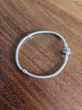 Pandora Silver Snake Chain Bracelet with Barrel Clasp
